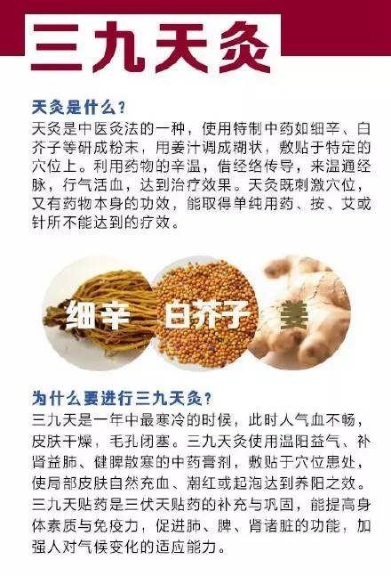 特别提醒12月21日惠州三院康复医学科三九天灸贴药又将开始啦